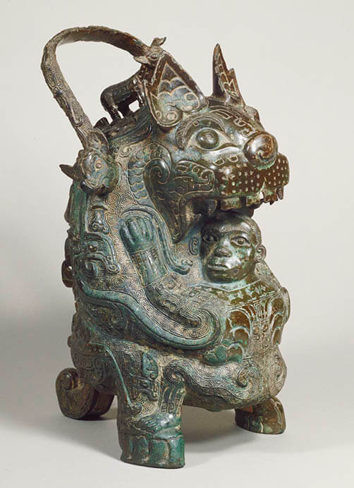 中国 古銅青銅 人物像 神獣 矢尻 3点まとめて C 5925-