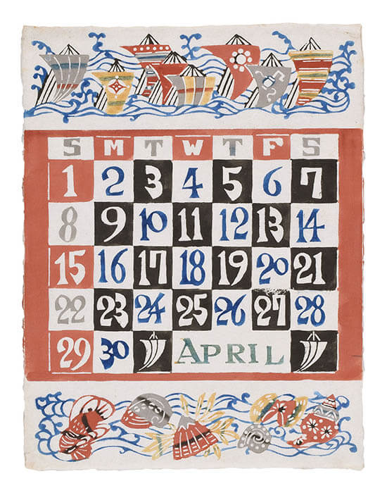 日々を染める 型染カレンダーの仕事 静岡市立芹沢銈介美術館-2